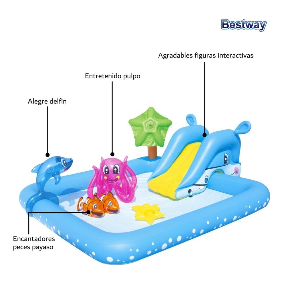 Foto 5 pulgar | Alberca Inflable Infantil Bestway 53052 Multicolor + Accesorios