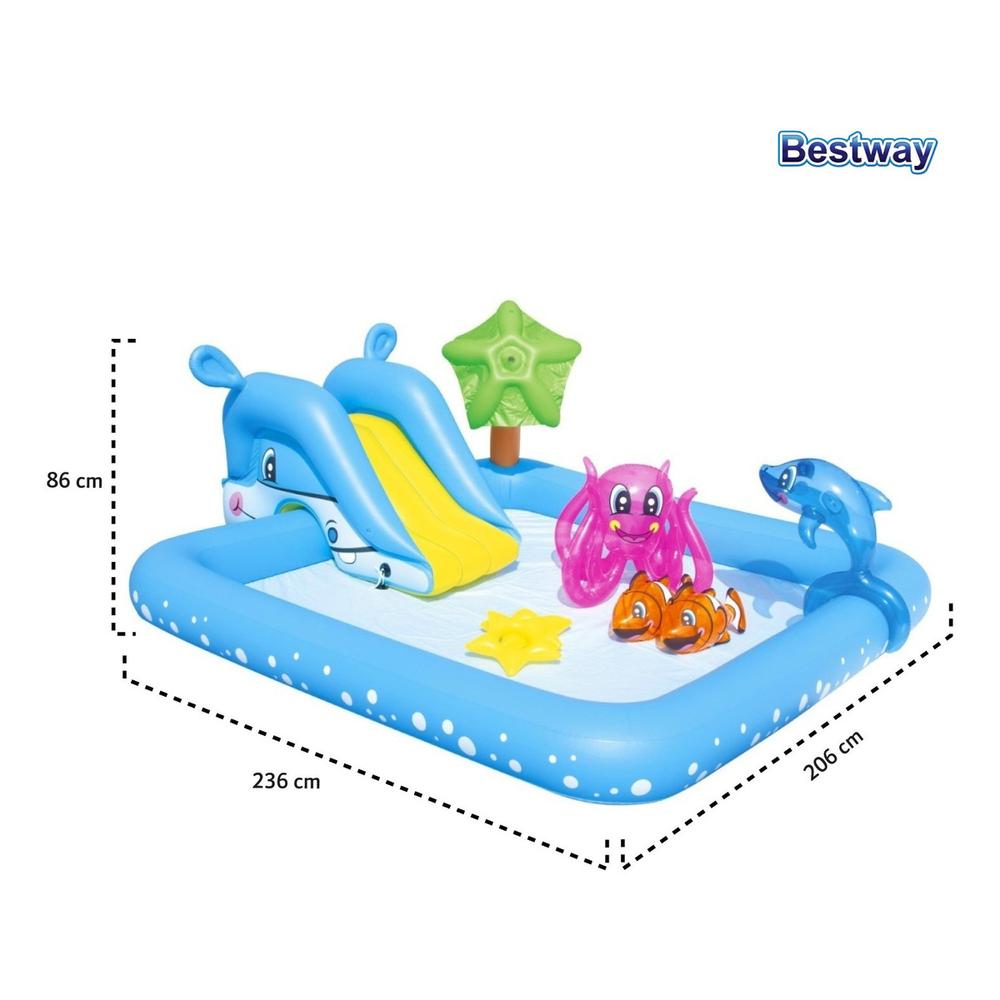 Foto 6 pulgar | Alberca Inflable Infantil Bestway 53052 Multicolor + Accesorios