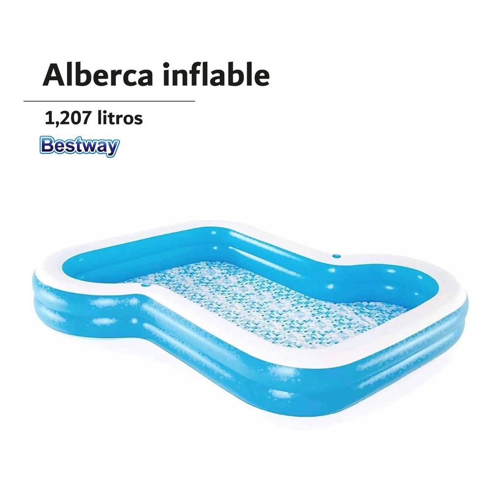 Foto 3 pulgar | Alberca Inflable Bestway 54321 color Azul