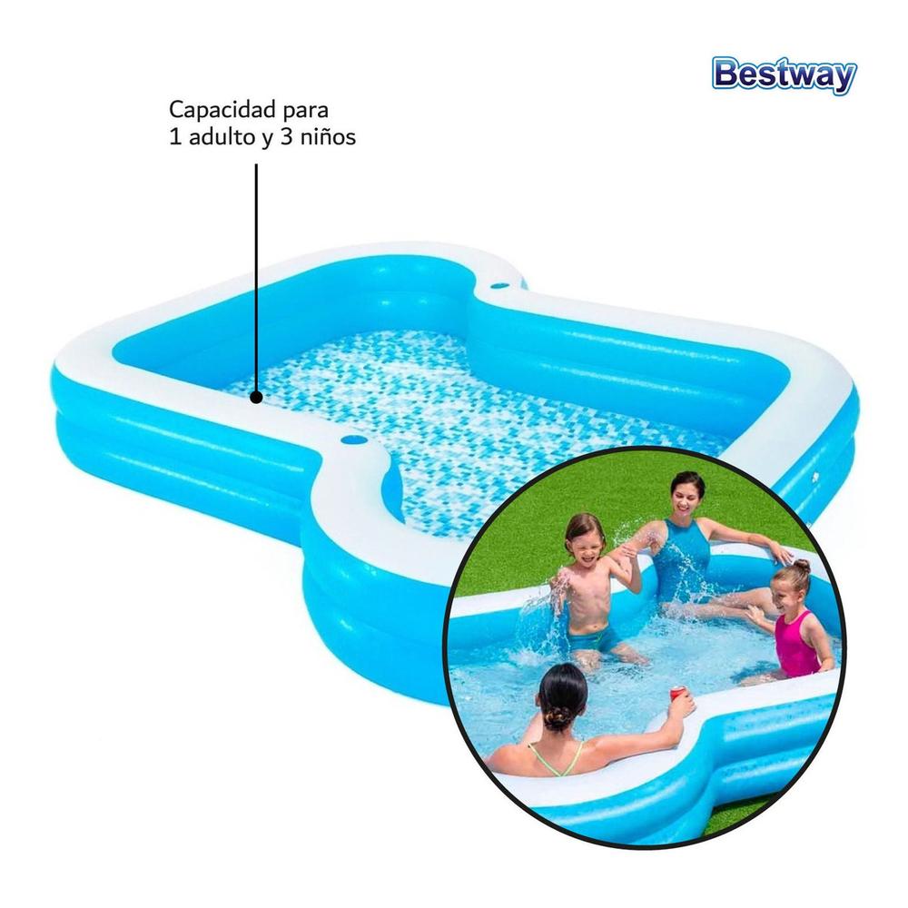 Foto 5 pulgar | Alberca Inflable Bestway 54321 color Azul