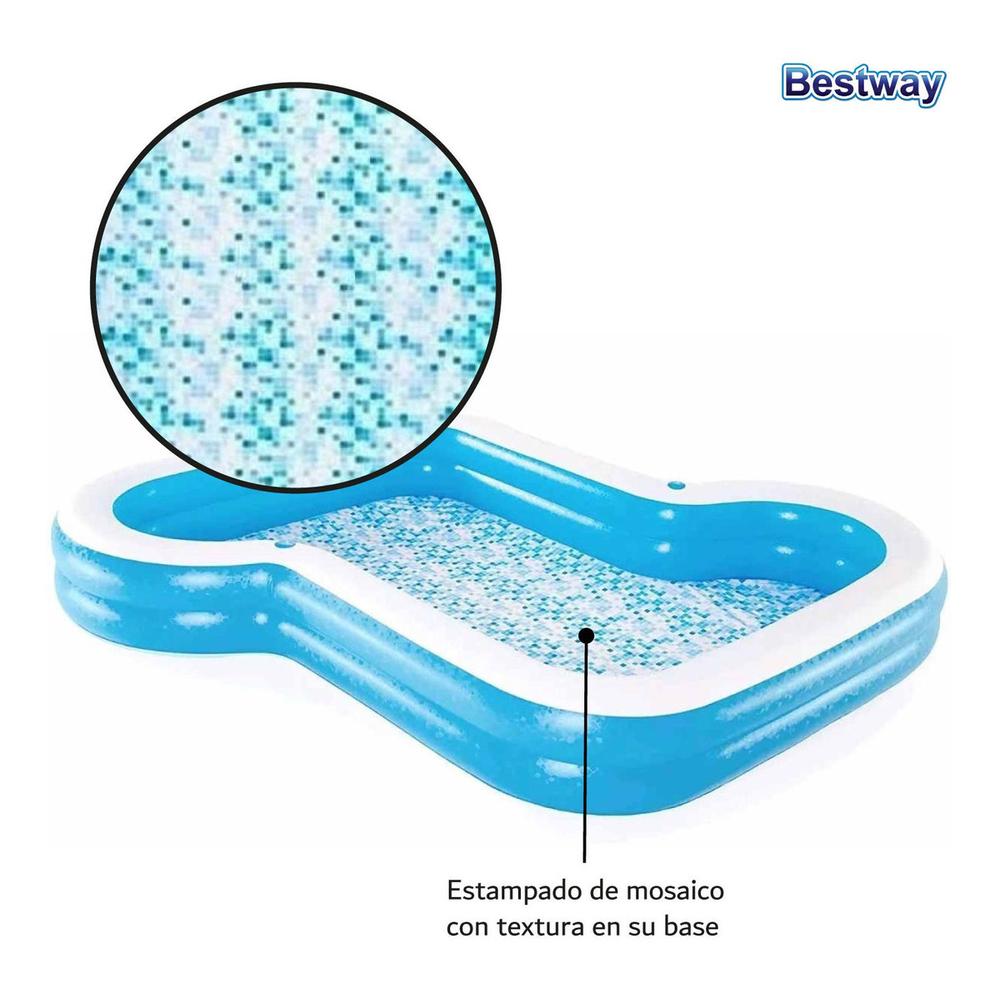 Foto 7 pulgar | Alberca Inflable Bestway 54321 color Azul