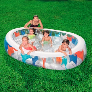 Foto 3 | Alberca Inflable Infantil Bestway 54066 Multicolor Ovalada
