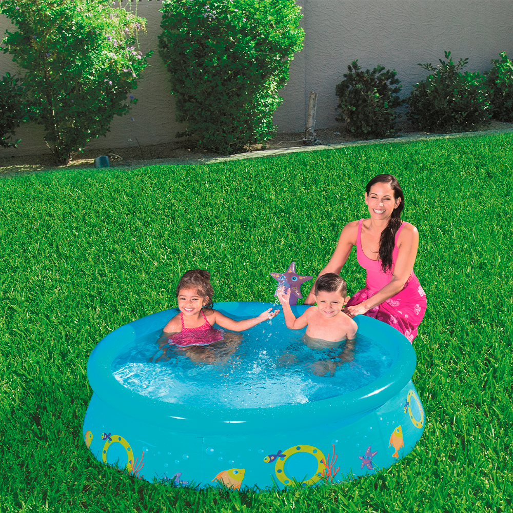 Foto 4 pulgar | Alberca Infantil Inflable Con Rociador Estrella Marina Plástico color Azul Bestway