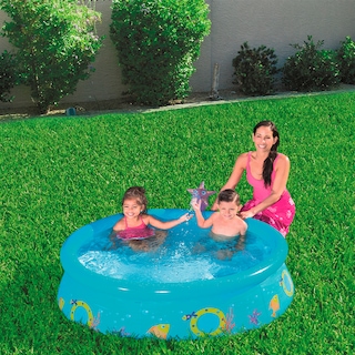 Foto 3 | Alberca Infantil Inflable Con Rociador Estrella Marina Plástico color Azul Bestway