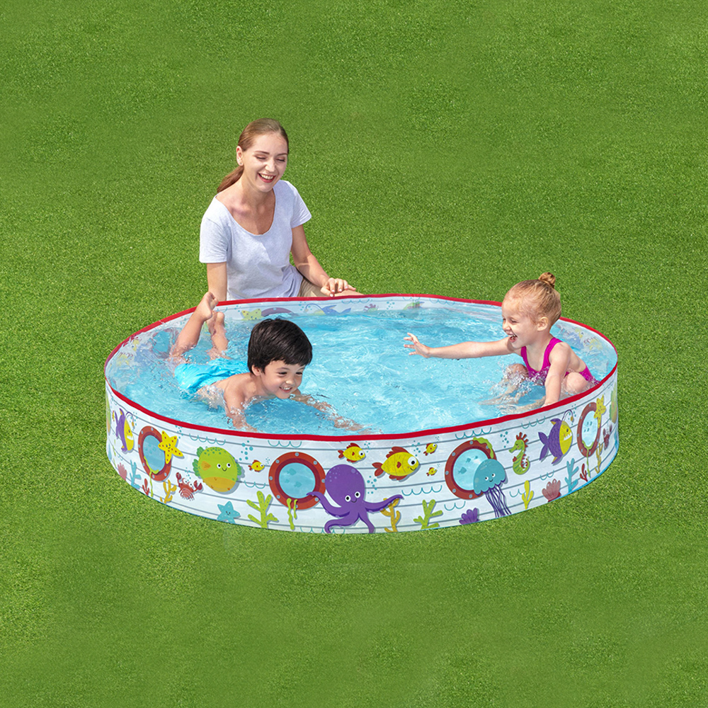 Foto 4 pulgar | Alberca Semirrigída Infantil Peces Y Pulpos 122 Cm Plástico Bestway