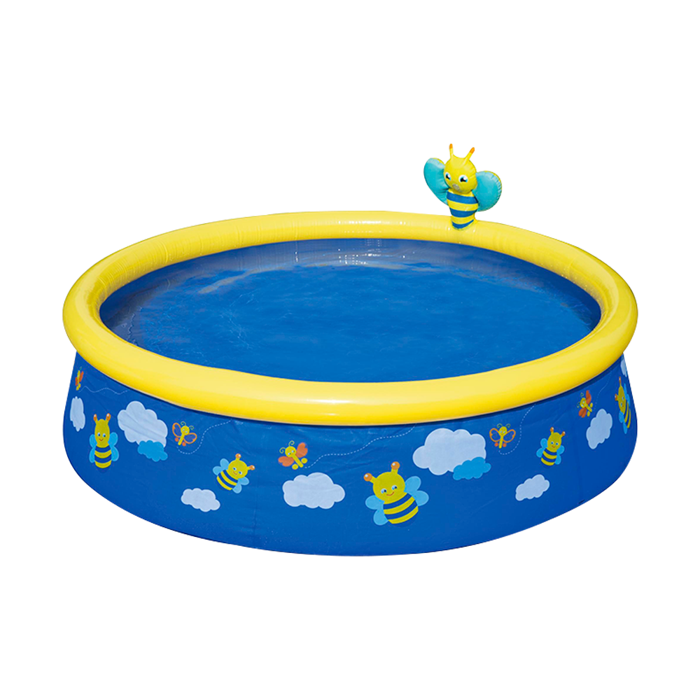 Foto 2 pulgar | Alberca Infantil Inflable Con Rociador Abeja Plástico color Azul Bestway