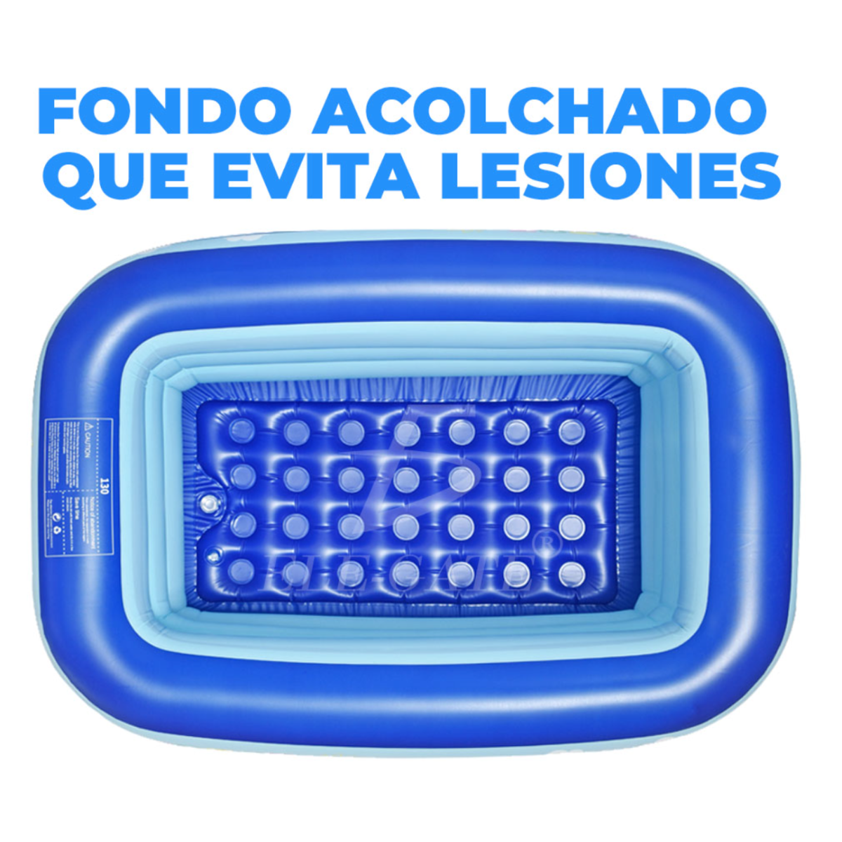 Foto 7 pulgar | Piscina Inflable Azul para Niños 130 x 90 x 50 cm