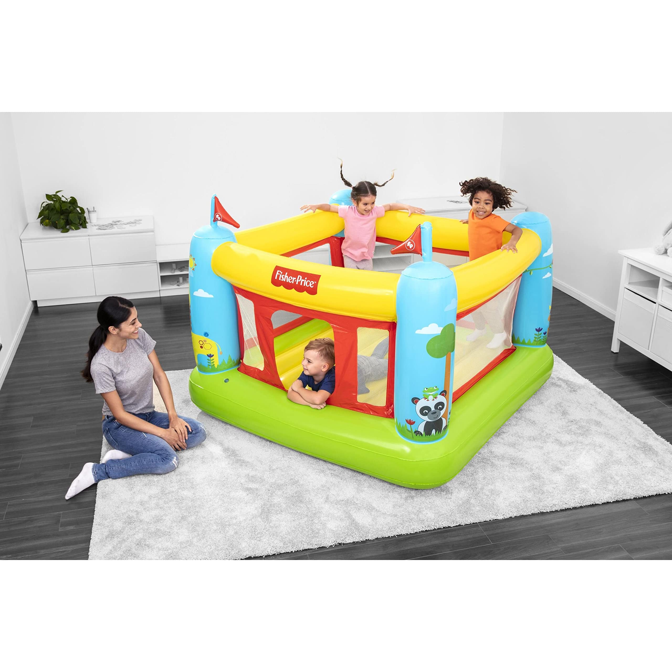 Foto 4 pulgar | Hamaca Inflable Fisher-price Bouncetastic Para Niños Mayores De 3 Años - Venta Internacional.