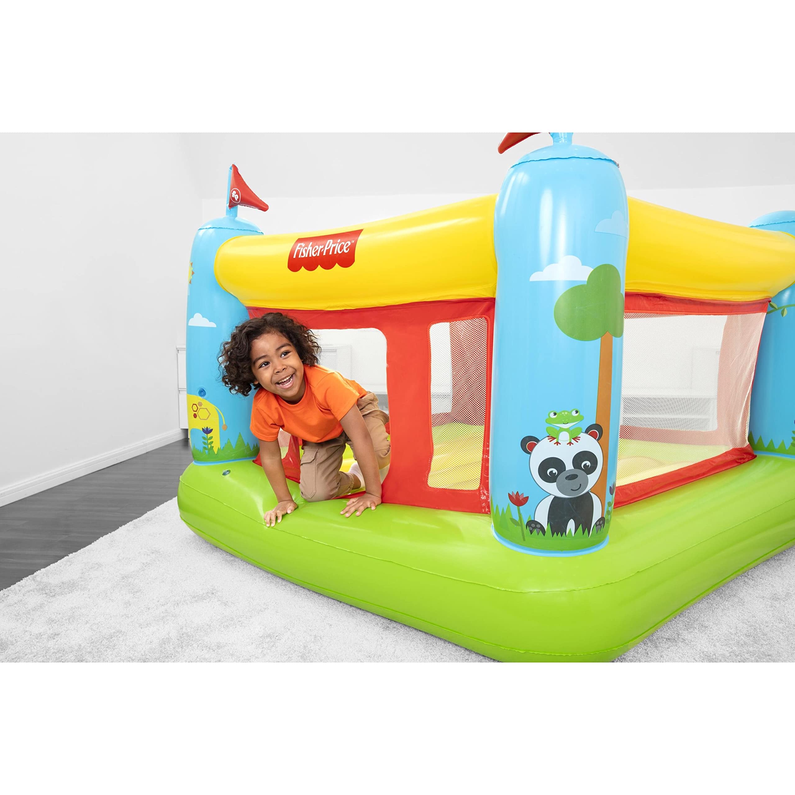 Foto 5 pulgar | Hamaca Inflable Fisher-price Bouncetastic Para Niños Mayores De 3 Años - Venta Internacional.