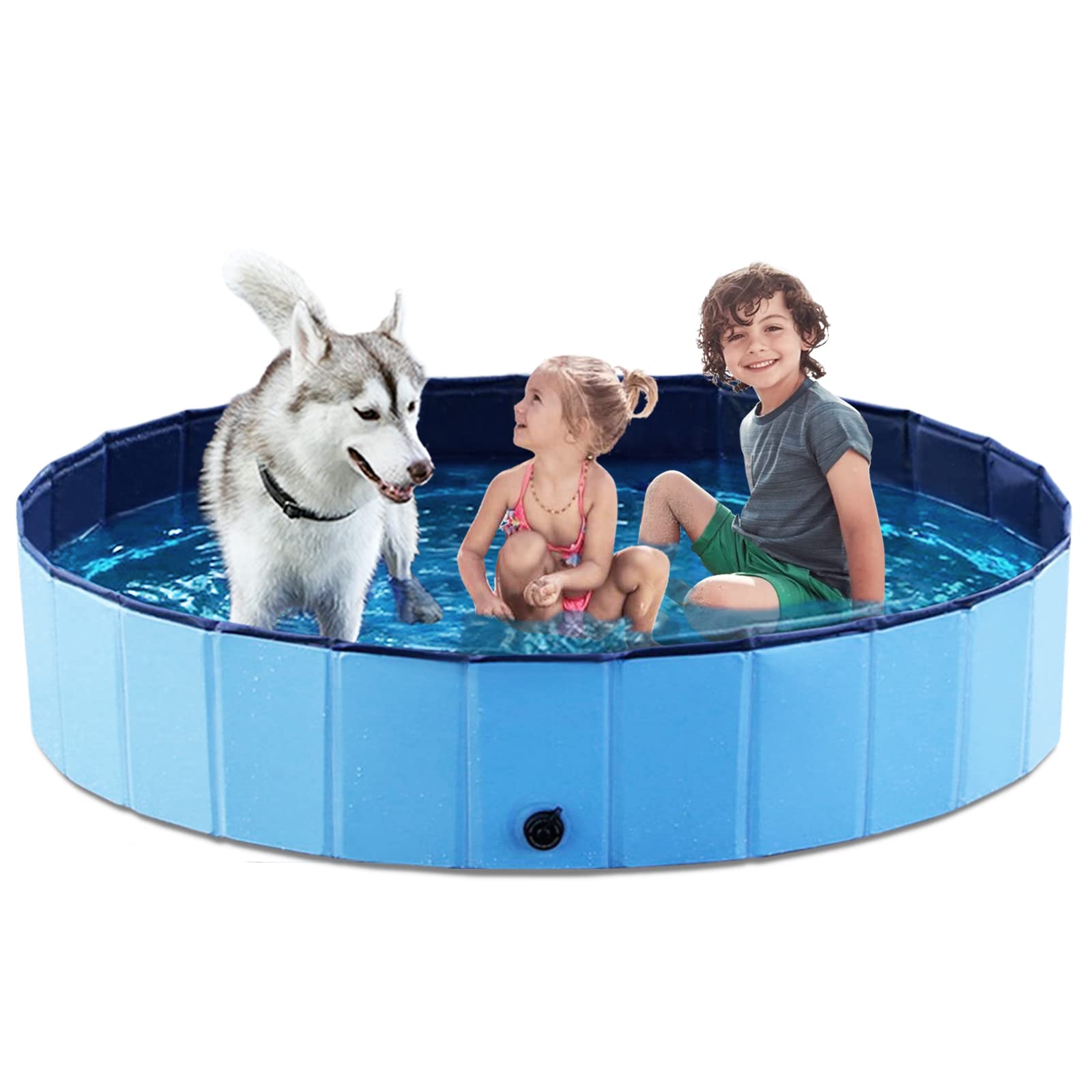 Foto 2 pulgar | Piscina Para Perros Jasonwell, Plegable, Plegable, De Plástico Duro, 150 Cm - Venta Internacional.