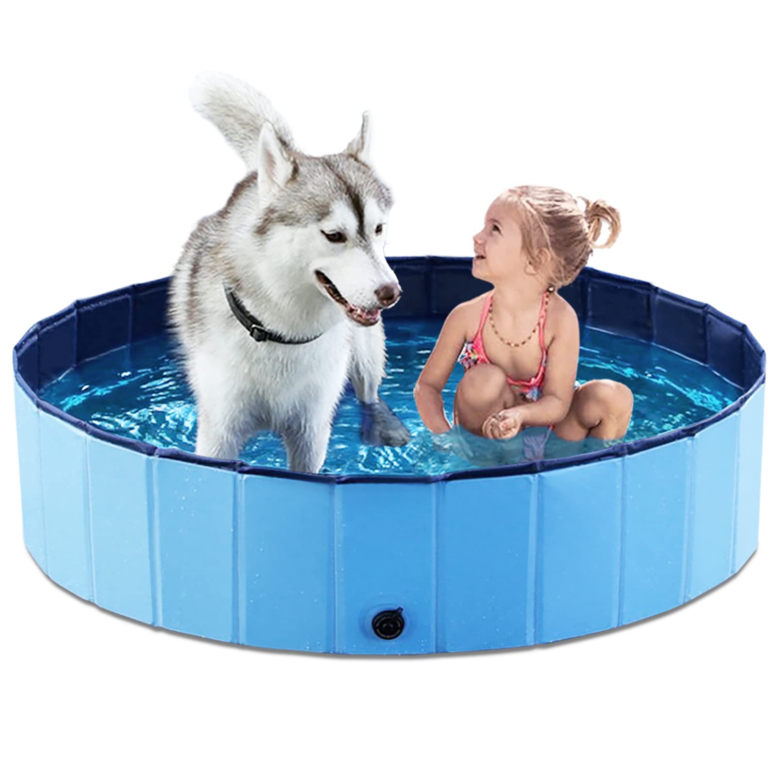 Foto 2 pulgar | Piscina Para Perros Jasonwell, Plegable, Plegable, De Plástico Duro, 120 Cm - Venta Internacional.