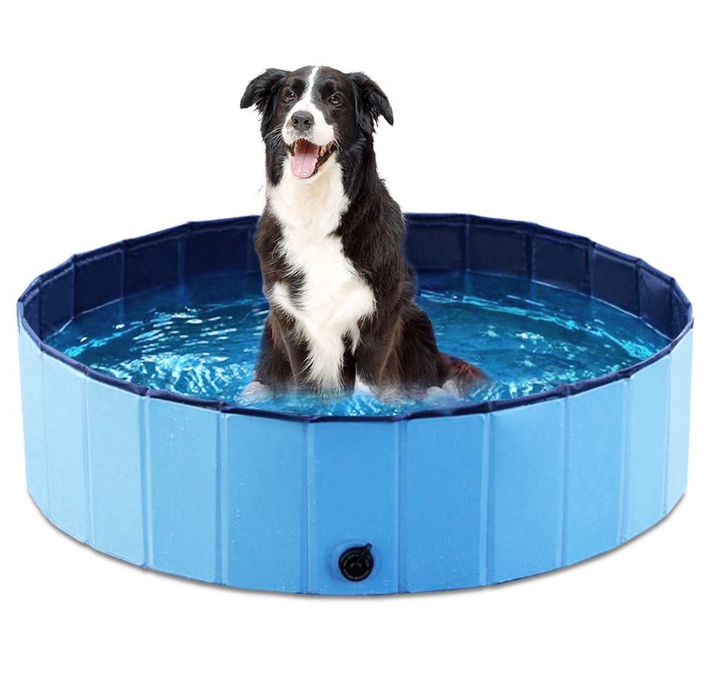 Foto 2 pulgar | Bañera Plegable Para Perros Y Mascotas Jasonwell, Azul, 100 Cm - Venta Internacional.