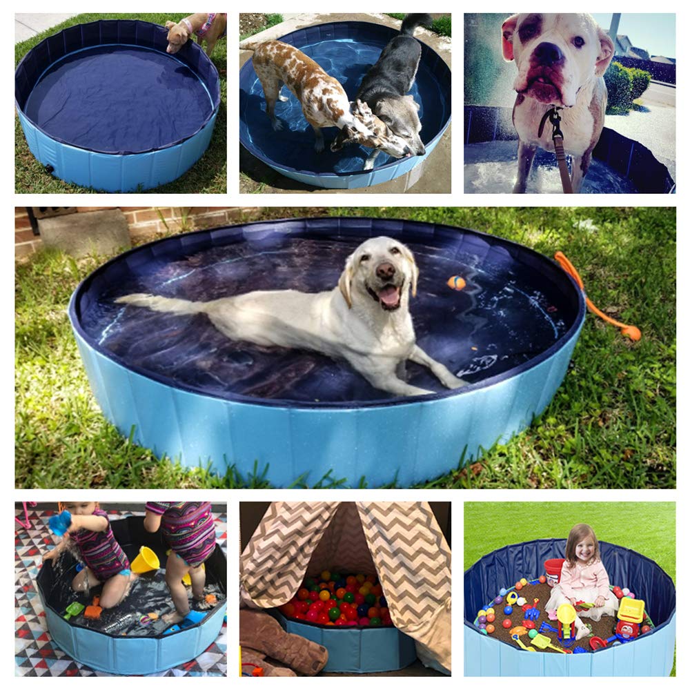 Foto 7 | Bañera Plegable Para Perros Y Mascotas Jasonwell, Azul, 100 Cm - Venta Internacional.