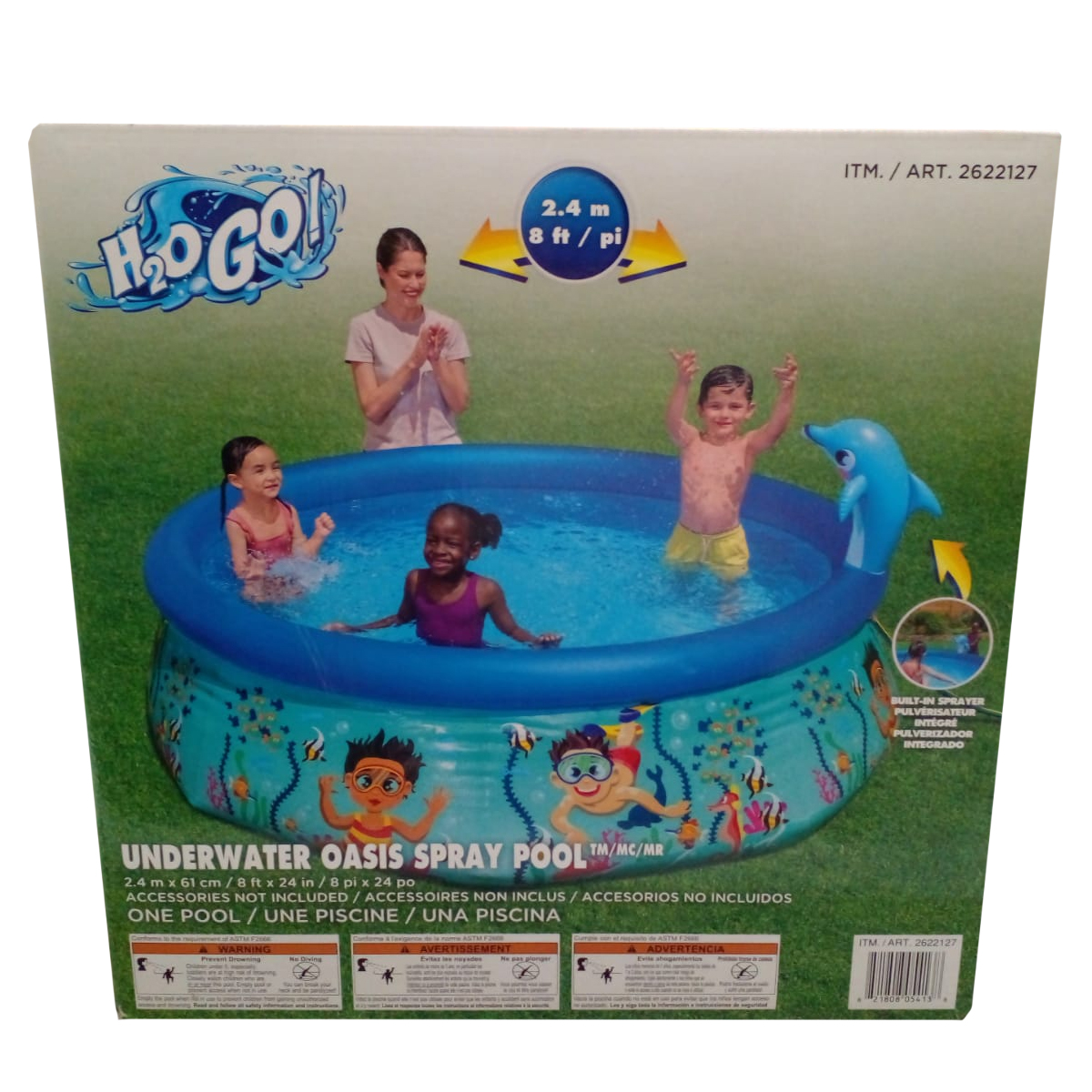 Foto 3 pulgar | Alberca Oasis Submarino H2o Go Bestway