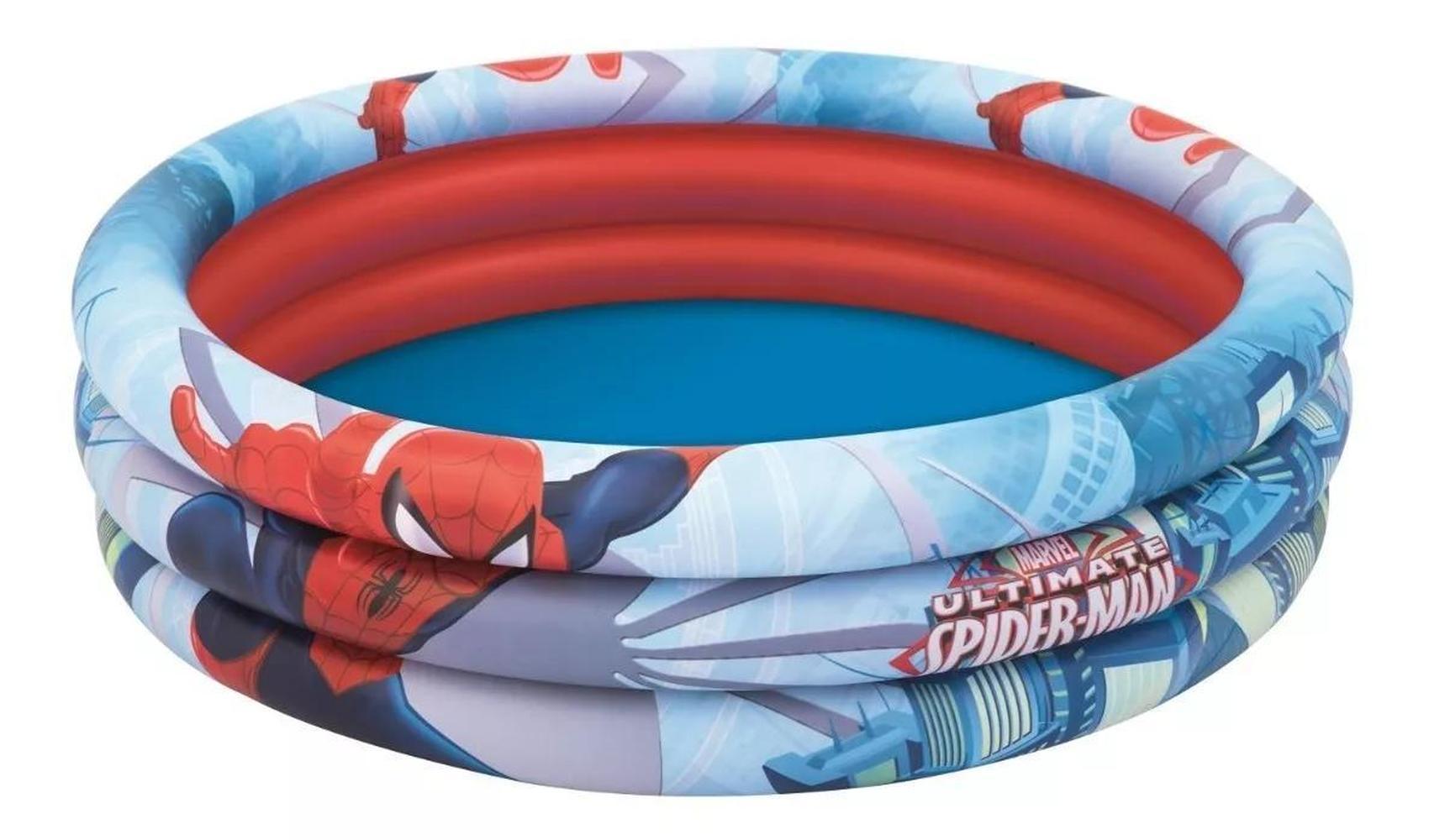 Foto 3 pulgar | Alberca Inflable Redonda Bestway Marvel Ultimate Spider-Man Multicolor