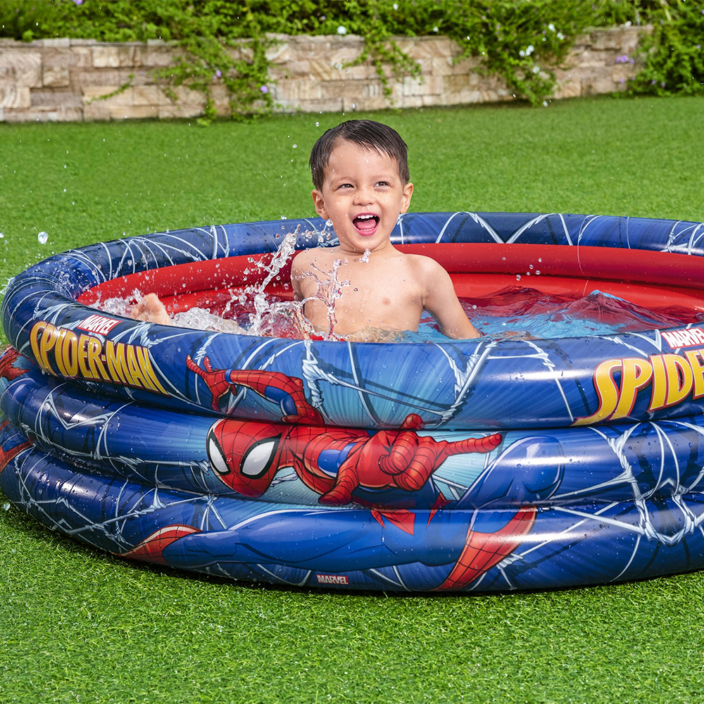 Foto 5 pulgar | Alberca Inflable Redonda Bestway Marvel Ultimate Spider-Man Multicolor