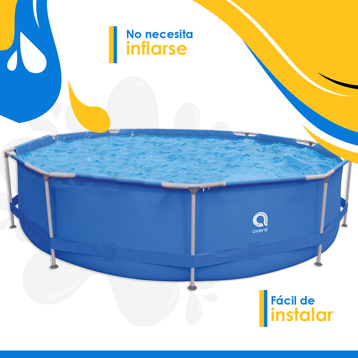 Foto 4 pulgar | Alberca Estructural Avenli 3.60 M X 76 Cm