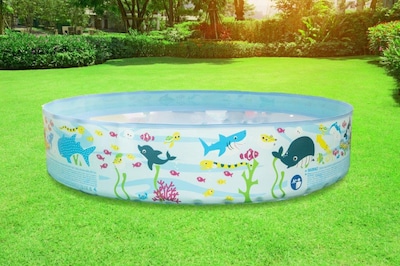 Foto 2 | Piscina Alberca Pared Rigida Diseño Mundo Marino 120 Cm X 25 Cm