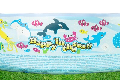 Foto 4 | Piscina Alberca Pared Rigida Diseño Mundo Marino 120 Cm X 25 Cm
