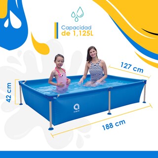 Foto 2 | Piscina Alberca Estructural Rectangular Steel Frame Pools 1.88 M X 1.27 M X 42 Cm