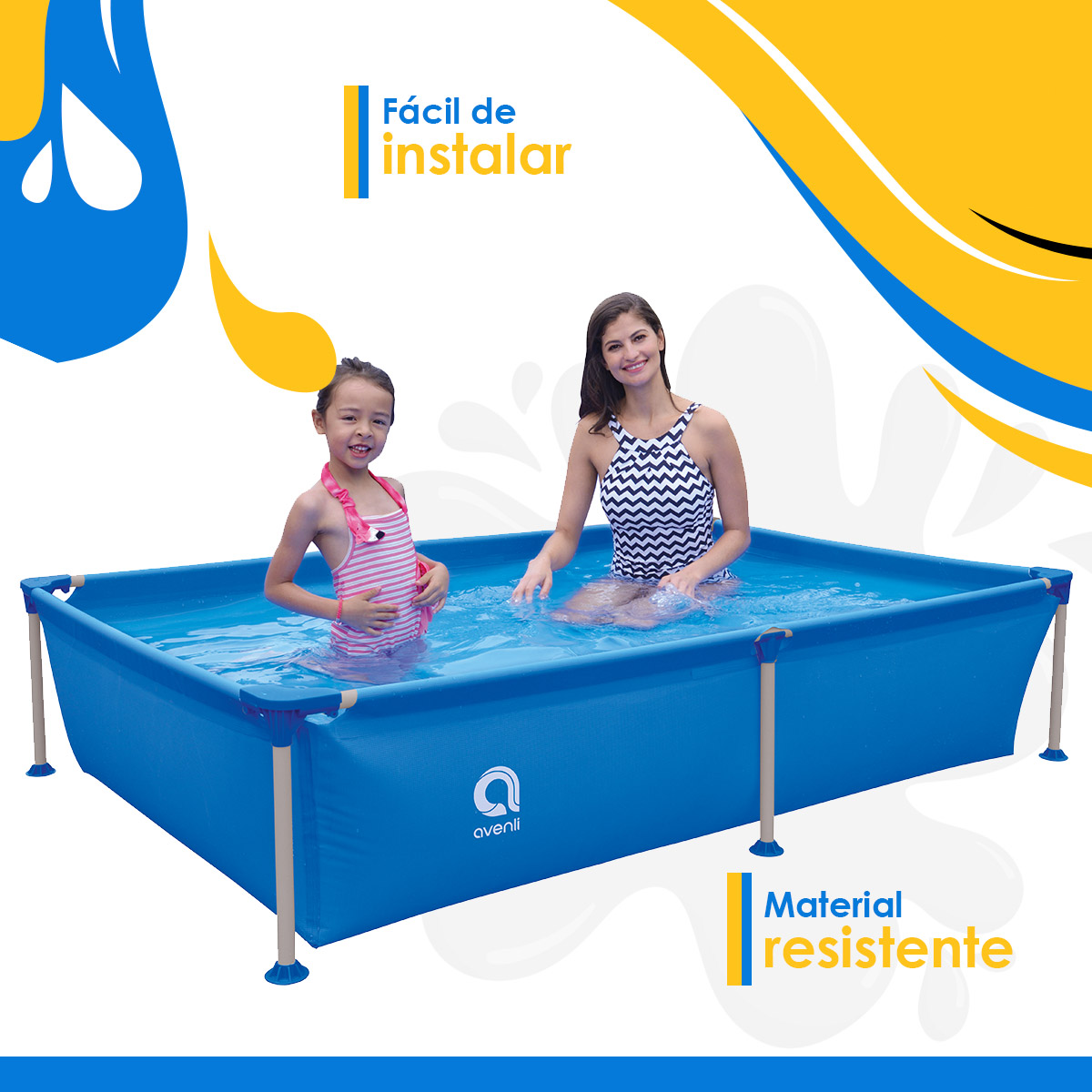 Foto 3 | Piscina Alberca Estructural Rectangular Steel Frame Pools 1.88 M X 1.27 M X 42 Cm
