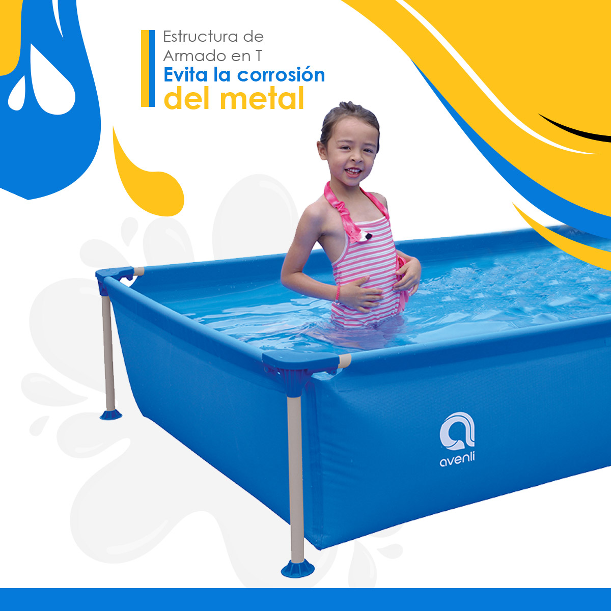 Foto 4 | Piscina Alberca Estructural Rectangular Steel Frame Pools 1.88 M X 1.27 M X 42 Cm