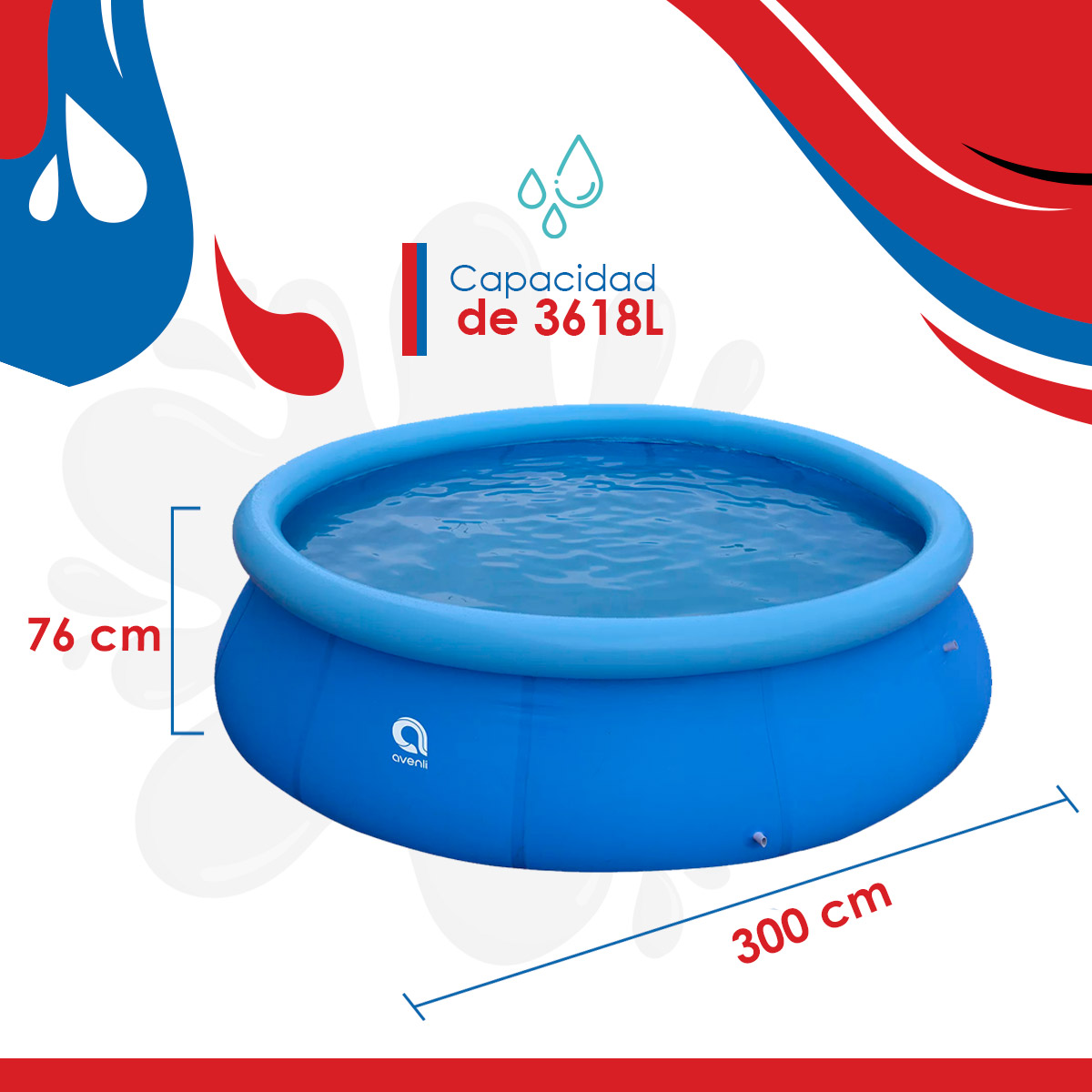 Foto 2 | Alberca Avenli Inflable con 1 Salvavidas