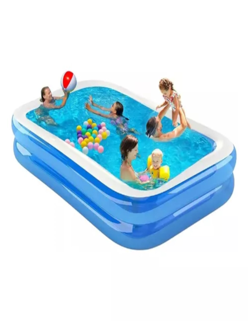 Foto 5 | Alberca Inflable Rectangular + Termo De Agua Güish