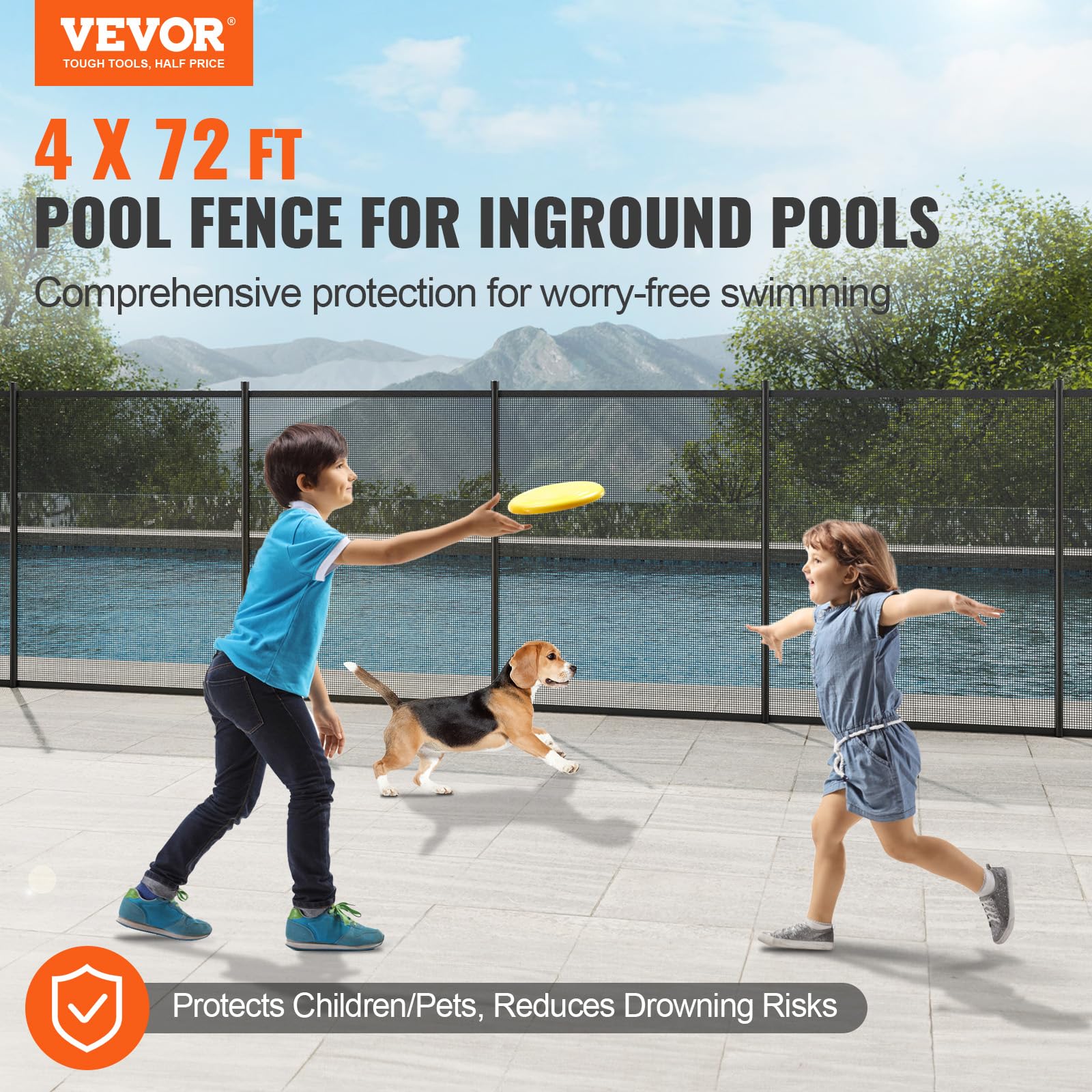Foto 3 pulgar | Valla De Piscina Vevor De 1,21 X 21,95 M Para Piscinas Enterradas Con Accesorios - Venta Internacional.