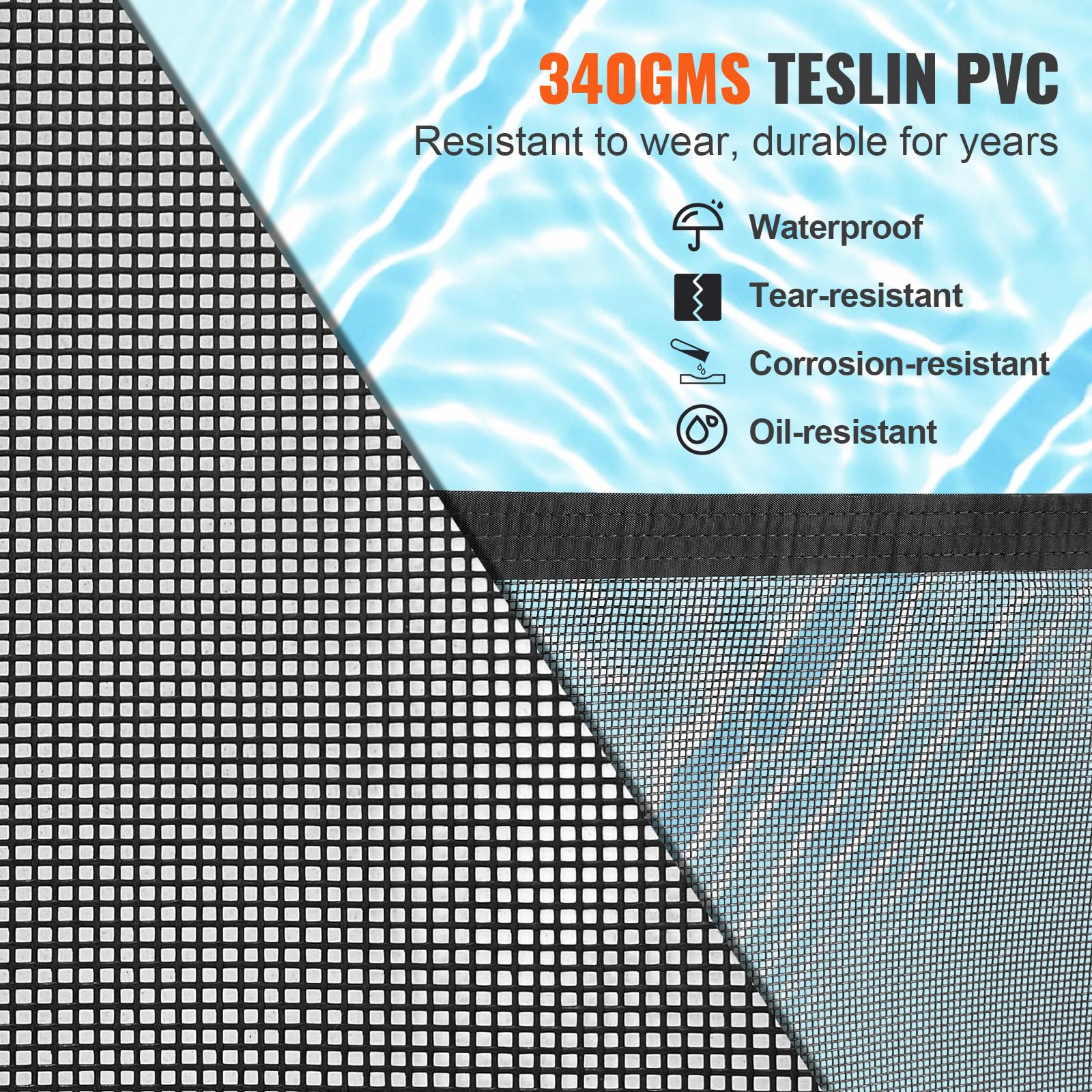 Foto 4 | Valla De Piscina Vevor De 1,21 X 21,95 M Para Piscinas Enterradas Con Accesorios - Venta Internacional.