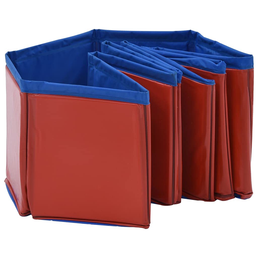 Foto 5 | Piscina Plegable Vidaxl De Pvc Para Perro, Color Rojo Y Azul - Venta Internacional.