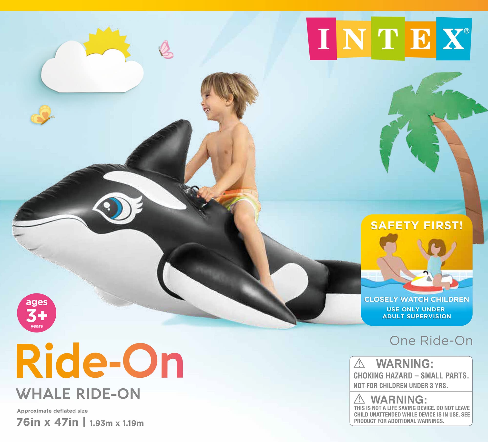 Foto 5 pulgar | Juguete Inflable Pool Float Intex Whale Para Niños - Venta Internacional.