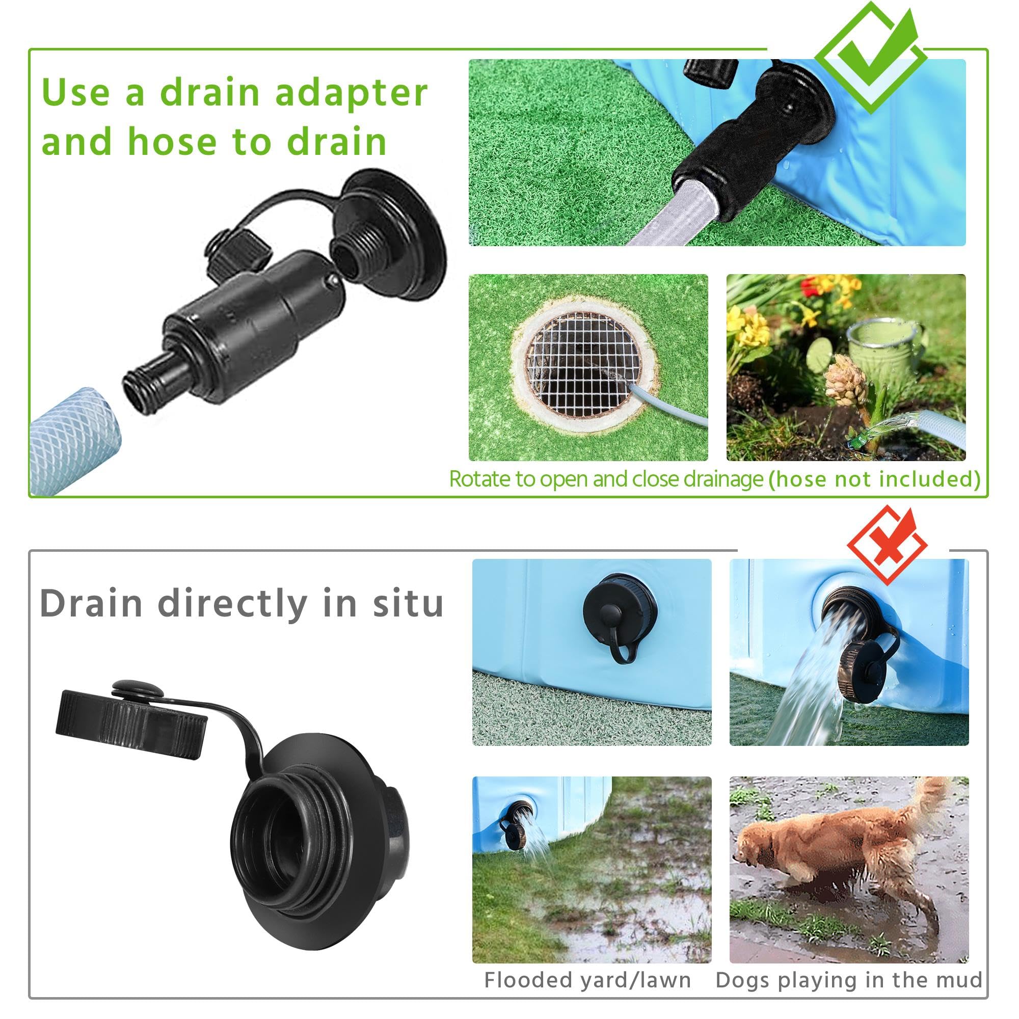 Foto 5 pulgar | Pet Pool Yaheetech De Plástico Duro Plegable Para Mascotas Grandes - Venta Internacional.