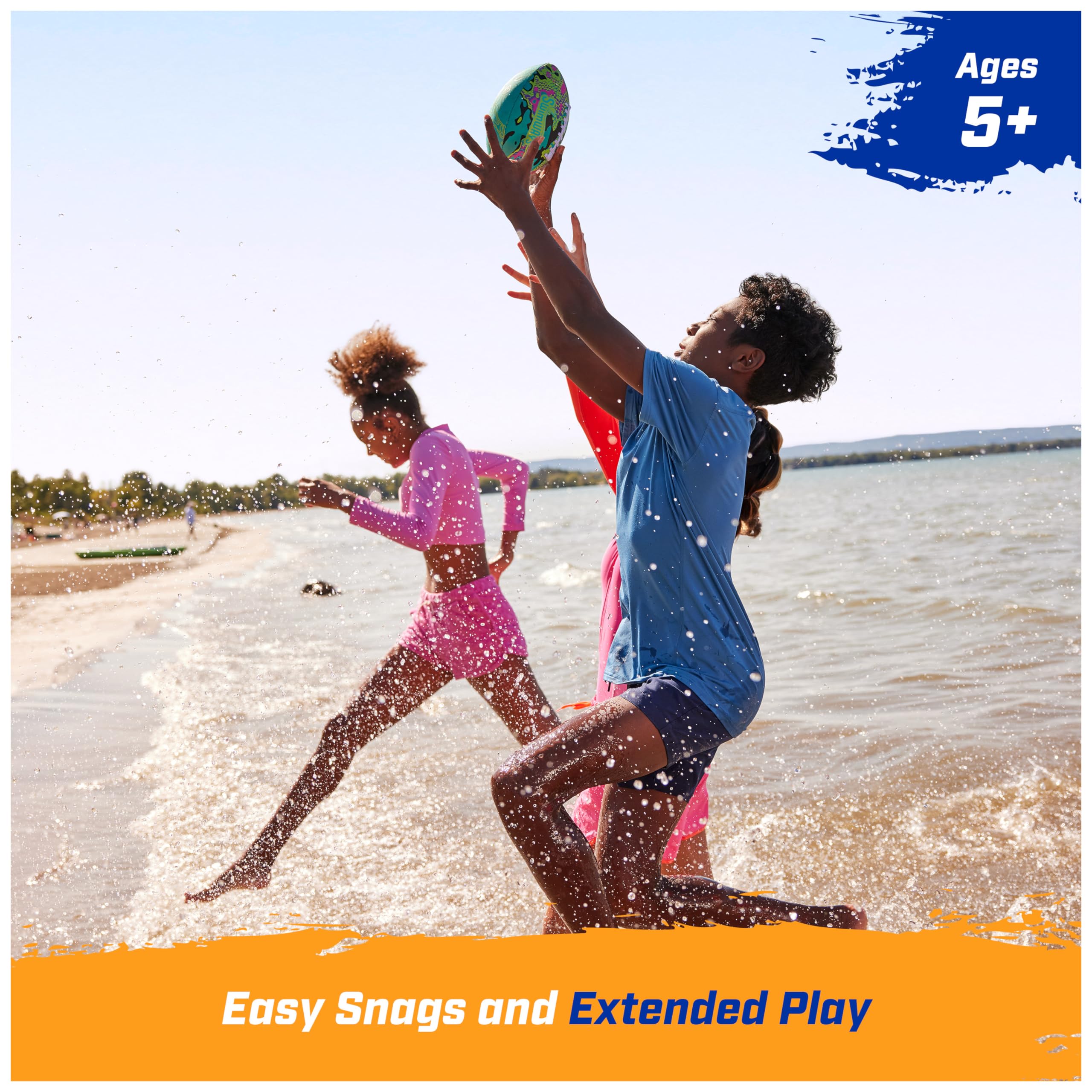 Foto 5 pulgar | Football Swimways Hydro Blue, Impermeable, 23,5 Cm, Para Niños Mayores De 5 Años - Venta Internacional.
