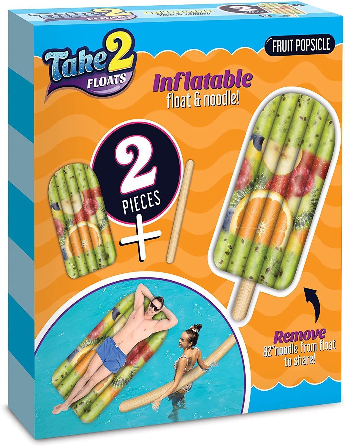 Paleta De Frutas Piscina Inflable Tubo Flotante Y Fideos 2 En 1 - Venta Internacional.