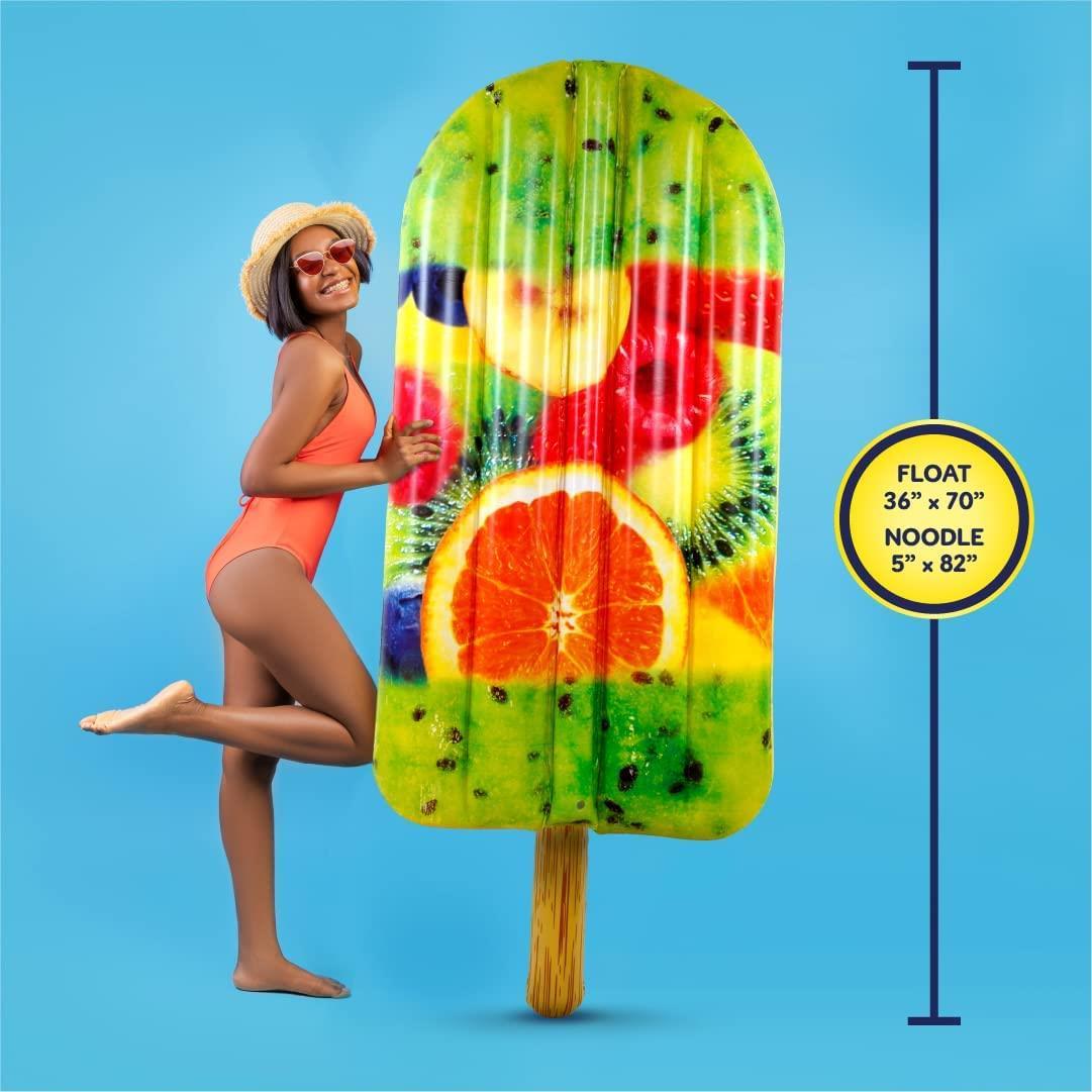 Foto 8 pulgar | Paleta De Frutas Piscina Inflable Tubo Flotante Y Fideos 2 En 1 - Venta Internacional.