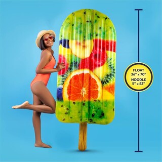 Foto 7 | Paleta De Frutas Piscina Inflable Tubo Flotante Y Fideos 2 En 1 - Venta Internacional.