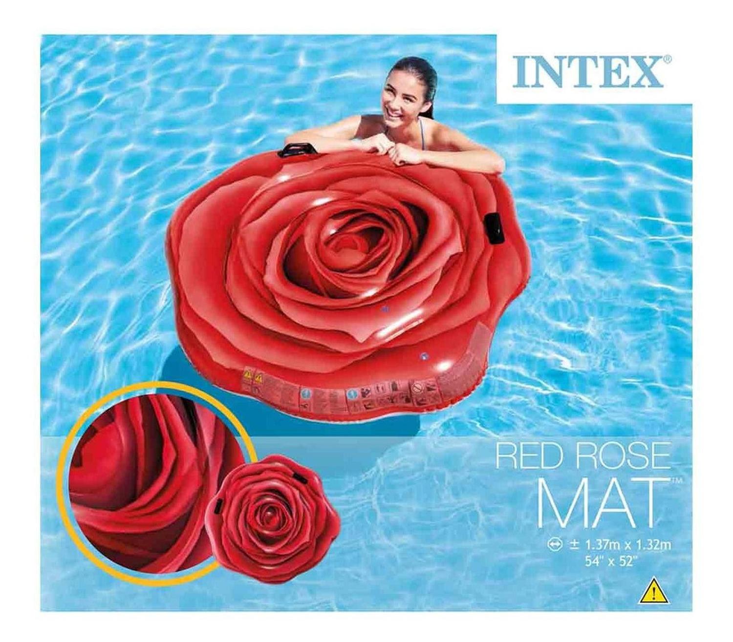 Foto 5 pulgar | Inflable Flotador Rosa Roja Para Alberca Piscina 1 Per Intex