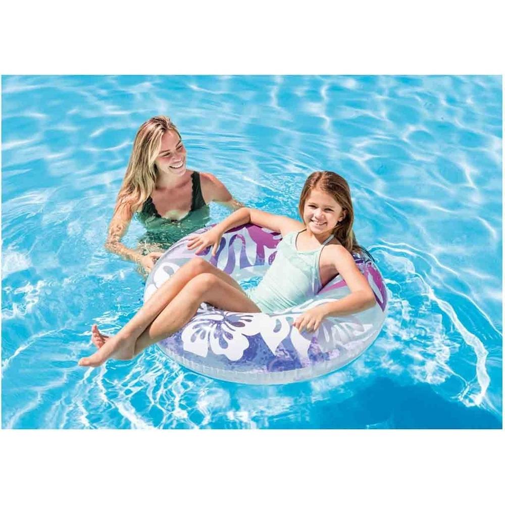 Foto 3 pulgar | Flotador Inflable Intex 59251NP color Púrpura Floreado para Piscina 91 CM