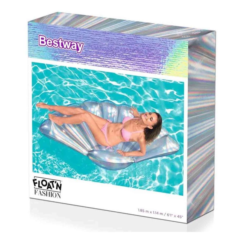 Foto 4 pulgar | Flotador Inflable Acuático Bestway 43414 Concha Salvavidas Tornasol