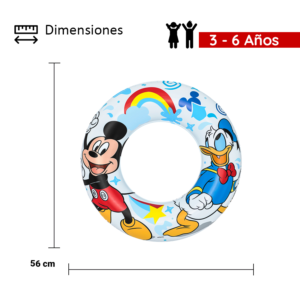 Foto 4 pulgar | Flotador Inflable Infantil Disney 91004-6 Mickey Mouse 6 PZAS