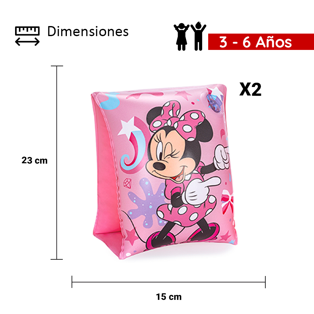 Foto 3 pulgar | Flotadores Inflables Infantil Disney Minnie Mouse