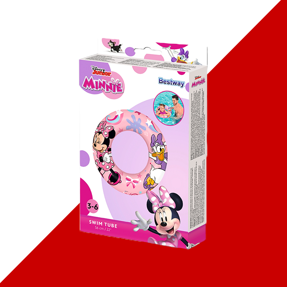 Foto 5 pulgar | Salvavidas Inflable Infantil Flotador Dona De Minnie Disney