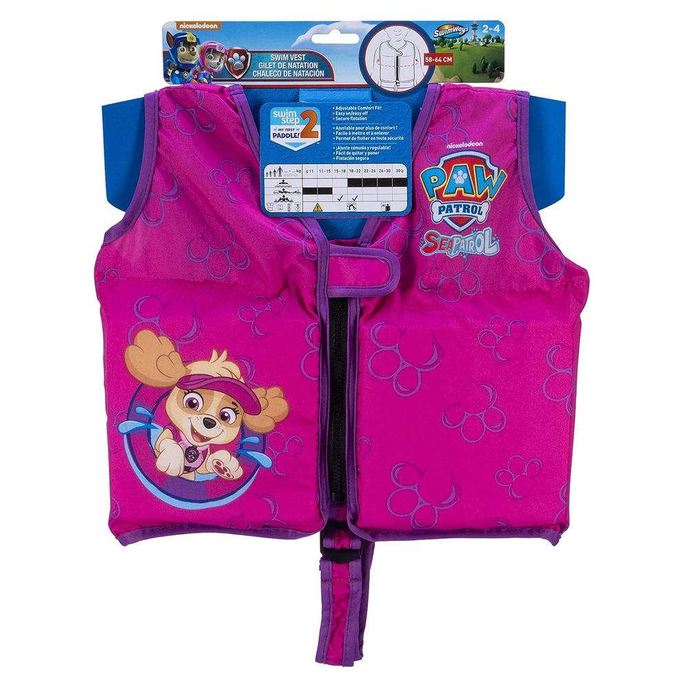 Foto 3 pulgar | Chaleco Salvavidas Swimways Paw Patrol color Rosa