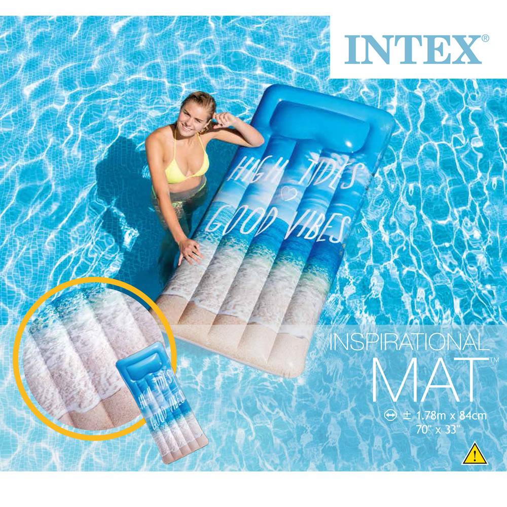 Foto 3 pulgar | Colchón Flotante Intex Olas color Azul