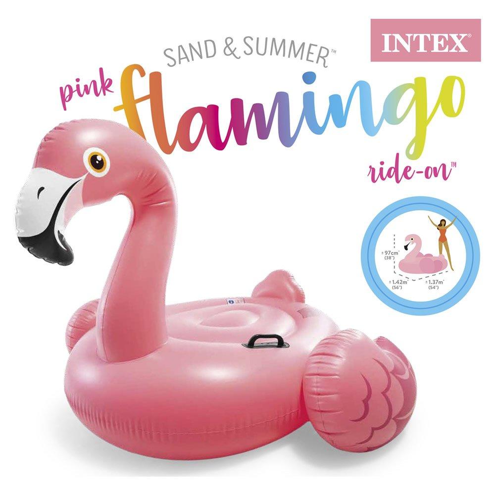 Foto 5 pulgar | Inflable Montable Intex Flamingo Rosa