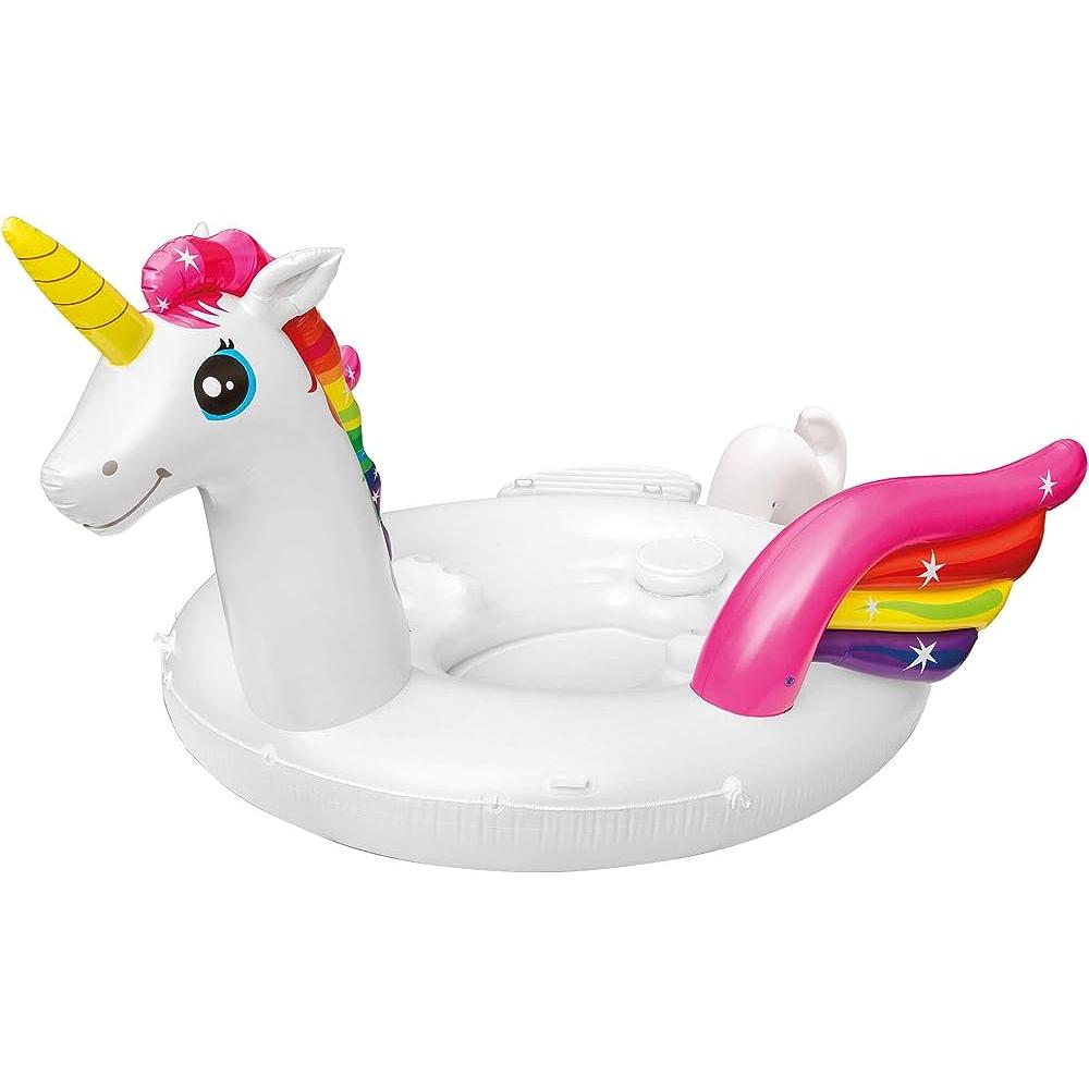 Isla Flotante Familiar Intex Unicornio color Blanco