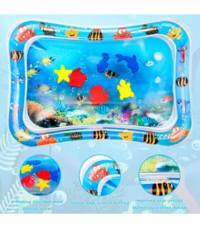 Foto 2 | Alfombra de Agua Inflable con Imágenes Submarinas para Bebés
