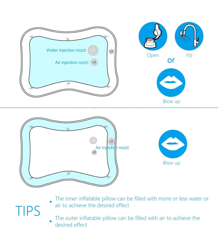 Foto 6 | Alfombra de Agua Inflable con Imágenes Submarinas para Bebés