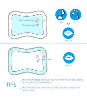 Foto 6 | Alfombra de Agua Inflable con Imágenes Submarinas para Bebés